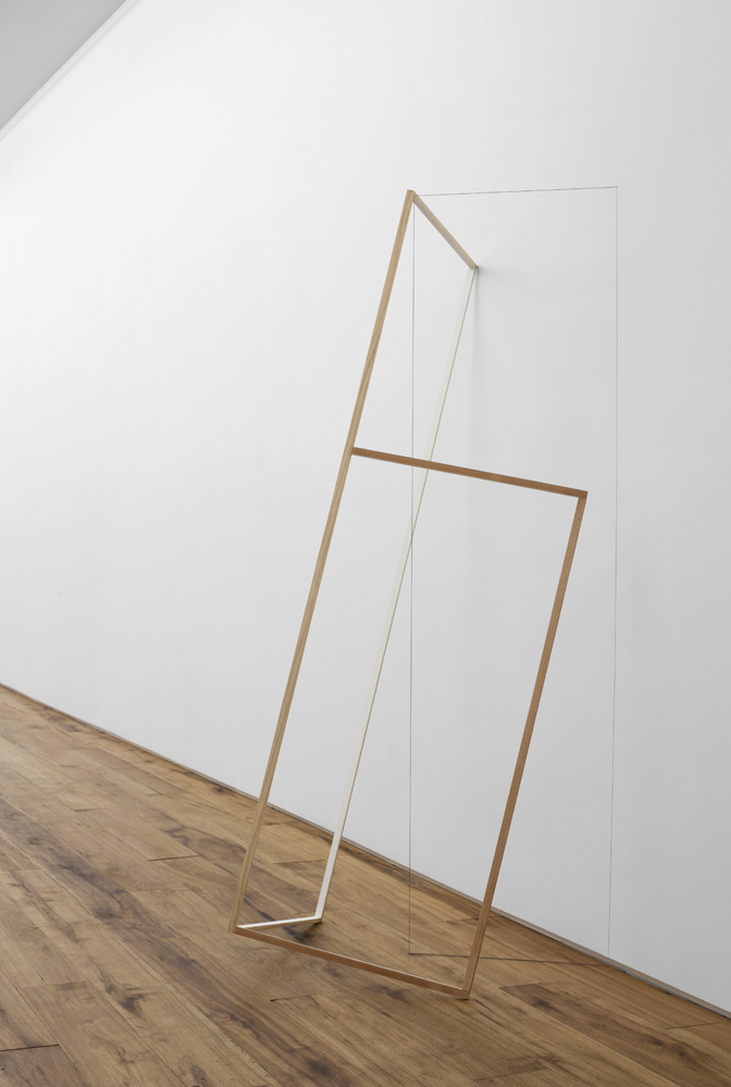 2013
Wood, string, paint, metal rod
74 x 33 x 34 inches (188 x 83.8 x 86.4 cm) - Marc Straus Gallery